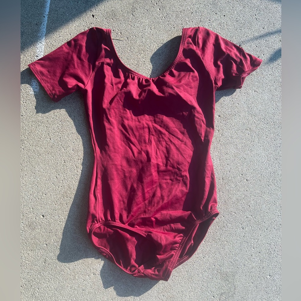 Red Body Wrappers Adult Medium Dance Leotard